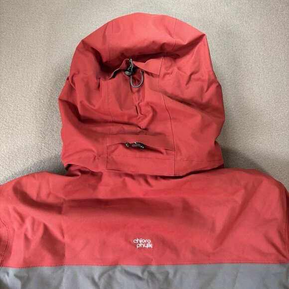 Chlorophylle Jacket Mens M Red Gray Winter Coat Insulated Hooded Outdoors Nature - Picture 16 of 16